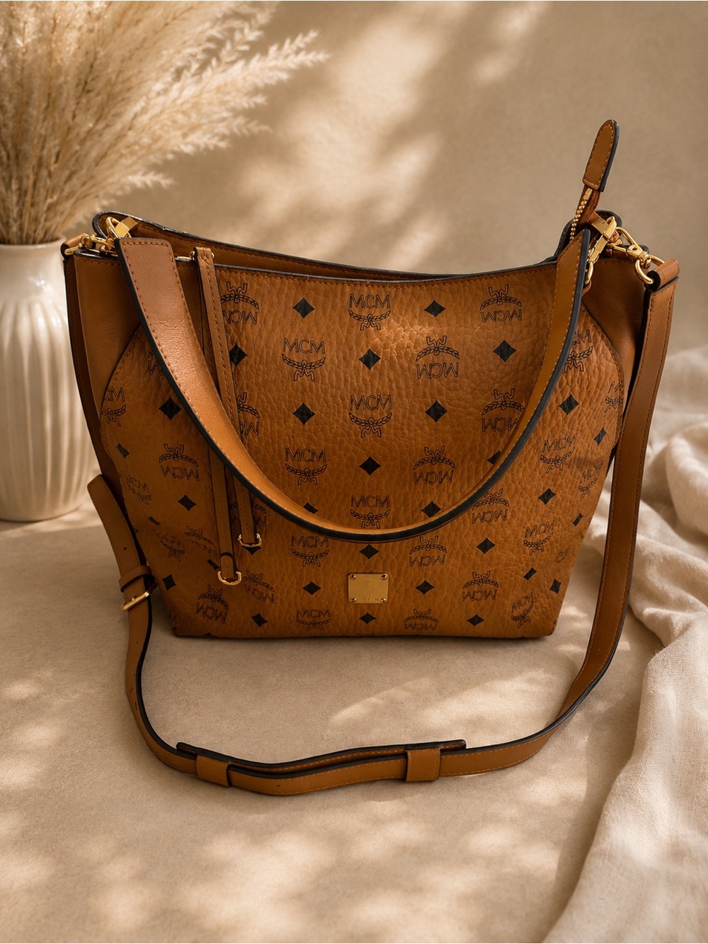 Authentic MCM Klara Hobo Bag – Excellent Condition